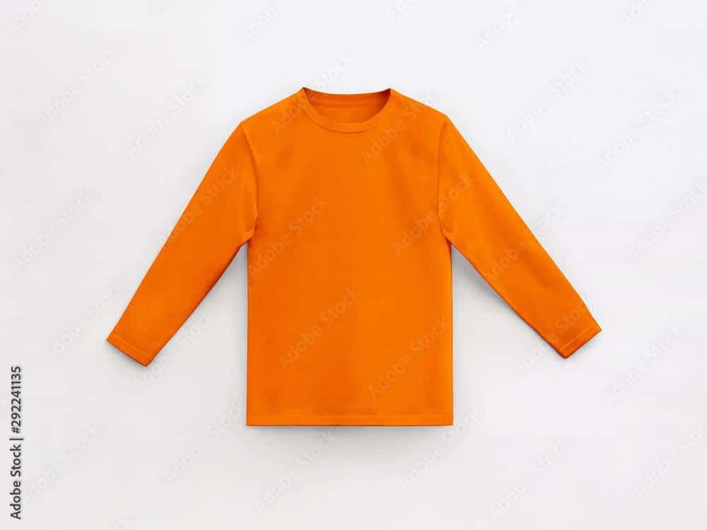 T-shirt manches longues orange